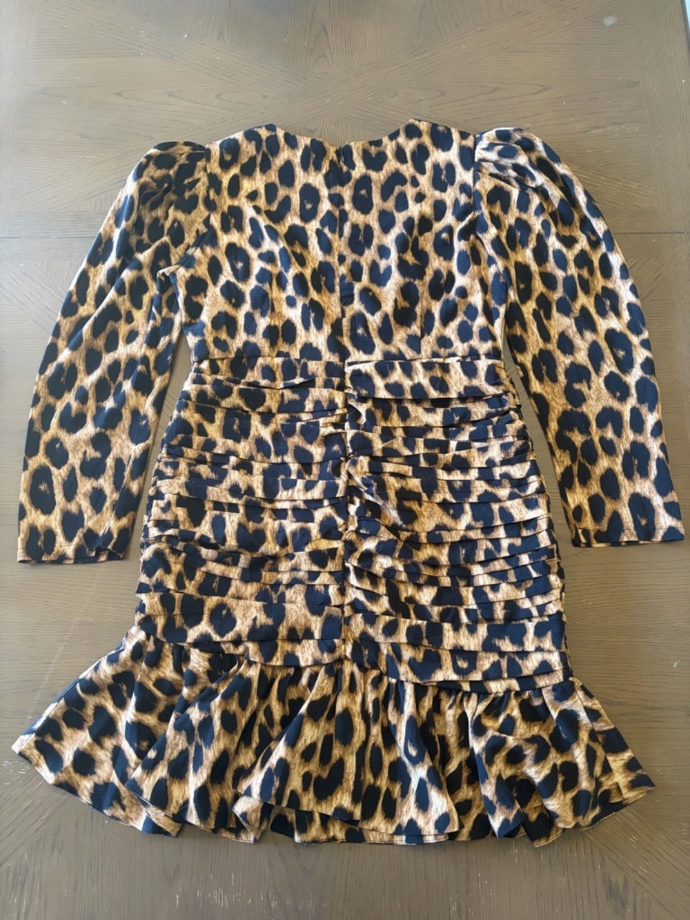 Beulah Style | Leopard Print Ruffle Hem Dress - Picture 2 of 9